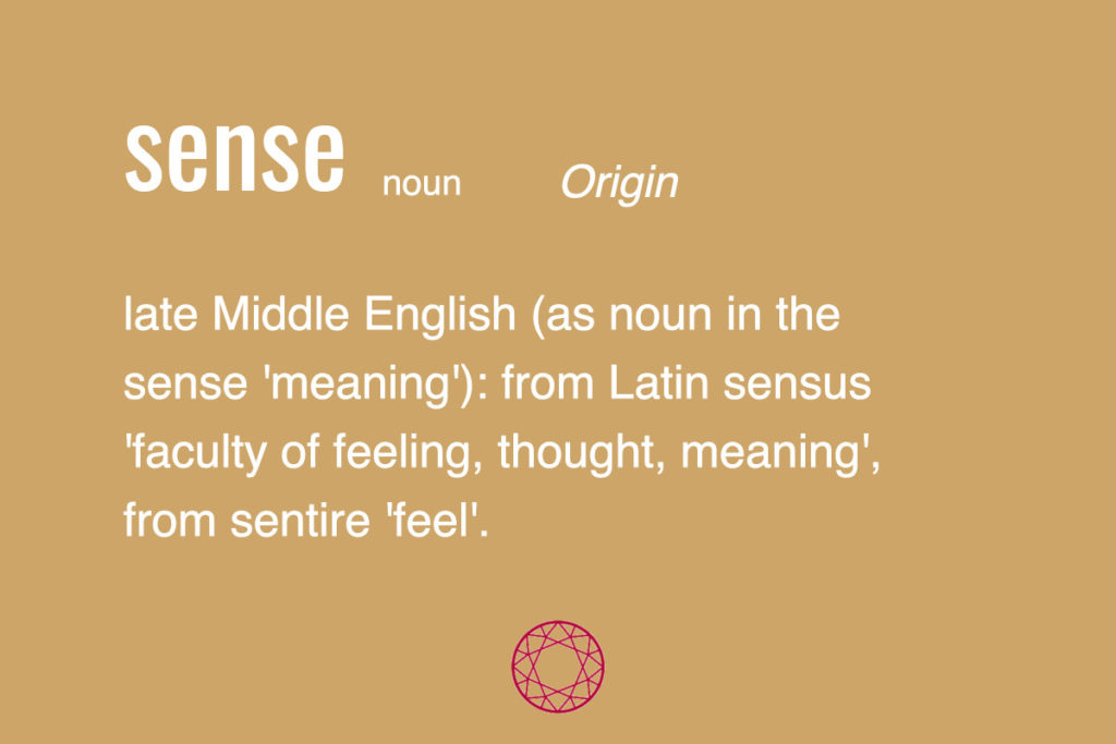 Etymology of Sense