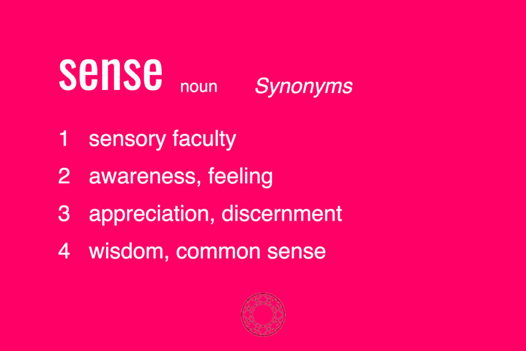 Synonyms of Sense