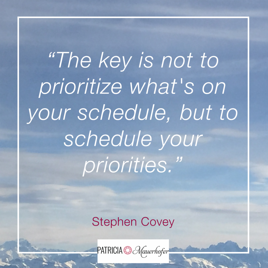 Quote covey - how to prioritize